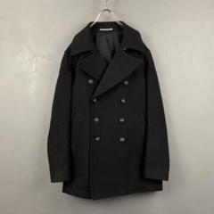 PS Paul Smith ピーコート カシミヤ混 メタルボタン ブラック M 日本製 PS ポールスミス メルトンウールピーコート メタルボタン
