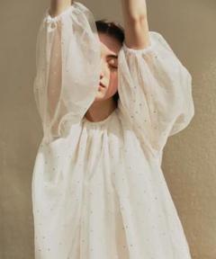 【新品タグ付】enshia.R ドットブライズトップス(white)