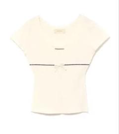 andmary Putty ribbon tops white - メルカリ