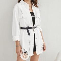 SHEIN デニムジャケット ホワイト