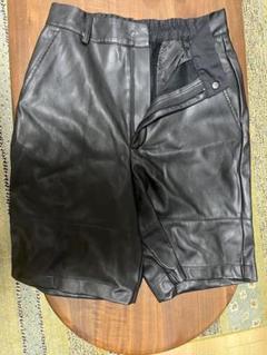 JEANASIS フェイクレザーハーフパンツ
