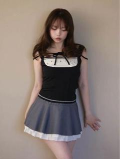 トップス Luca stitch tops andmary black andmary Luca stitch tops black - メルカリ