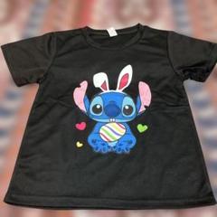 子供服・Disneyリロアンドスティッチ黒のTシャツ130