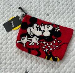 【880b5942】ディズニー　ミッキー　ミニー　さがらポーチ　サガラ刺繍　新品