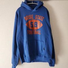 90's RUSSELL ATHLETIC ハーフジップ P/O 襟付きスウェット 表記