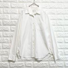 無印良品 シャツ 長袖 綿100% 白 M 良品計画 オフィス 通勤 K1313