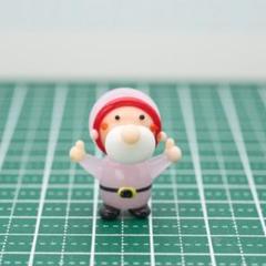 【1341】小人（桃）のガラス細工