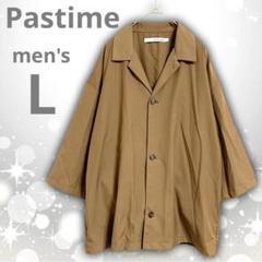 美品 Pastime of Brooklyn　シャツ ジャケット　茶　Ｌ　中厚