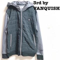 3rd by VANQUISH 異素材ドッキングパーカーブルゾン　裏フリース