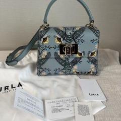 フルラ FURLA 1927 ミニ ラベンダー柄 花柄 ハンドバッグ