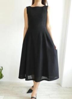 ✨美品✨セルフォード　ロングワンピース　長袖　S プリーツ ボウタイプリーツワンピースfor Christel Takigawa(フォーマル