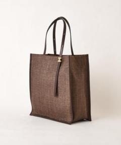 IACUCCI/イアクッチ レザーカゴバッグ ZAFFIRO ラフィア調