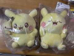 【ピカチュウセット】ポケピース くじ ぬいぐるみ クッション タオル 小皿 Amazon.co.jp: ポケピース ぬいぐるみフェイスクッション