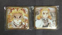 鬼滅の刃　ufotable ダイニング　煉獄杏寿郎　 スクエア 缶バッジ