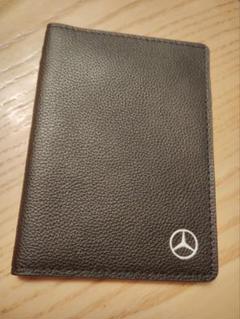 【未使用】Mercedes-Benz ブラック レザー パスポートケース