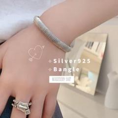 最終値下げ！ シルバー925 バングル ユニセックス シンプル ブレスレット