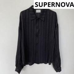 supernova 柄シャツ 　20ss ビッグシャツジャケット