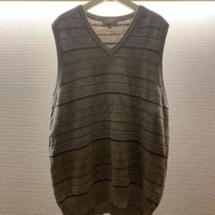 マーガレットハウエル 　カシミヤ混 ニットベスト BK サイズM 2023 美品マーガレットハウエル ウールカシミヤ モックネック