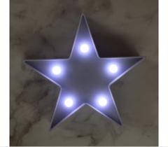 LED 星型ライト マーキーライト　置き型　グレー　灰色　パーティーお誕生日会