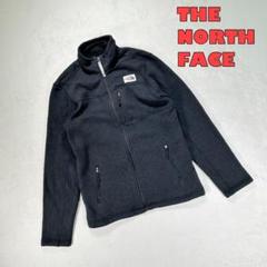 【THE NORTH FACE】フリースジャケット　グレー　キッズ　ロゴチャーム