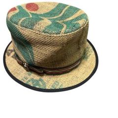 HILLS HATS アートプリント 麦わら帽子 XL