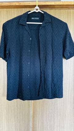 【ZARA】半袖シャツ　ブラック　Mサイズ