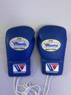 【新品未使用】winning　8oz　グローブ　ブルー Winning 【Winning/ウイニング】 プロ試合用ボクシンググローブ