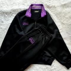 90s　アシックス　asics　ジャージ　セットアップ　短丈　Lサイズ