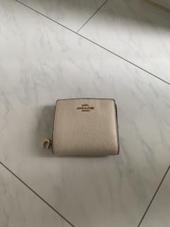 COACH 二つ折り財布 アイボリーのサムネイル