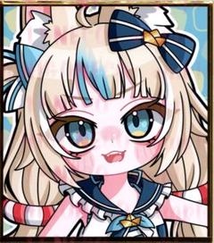 オリジナル 手描き色紙イラスト 霞/艦これ/艦隊これくしょん/同人/色紙/モノクロ/手描きイラスト