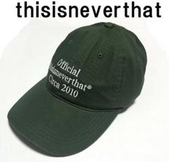 正規品　thisisneverthat ネバザ キャップ　グリーン　緑　帽子 thisisneverthat - 正規品 thisisneverthat ネバザ キャップ