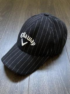 Callaway ストライプ キャップ ブラック