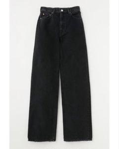 MOUSSY HW 90S BLK STRAIGHT デニムパンツ