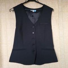 事務服 ベスト レディース 黒 制服 オフィス OL
