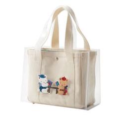mi♡希少♡ ajew familiar コラボ　バッグ　クリア mi様専用♡希少♡ ajew familiar コラボ バッグ クリア - メルカリ