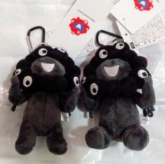 【新品セット】万博 黒ミャクミャク カラビナ キーホルダー ブラック 立ち 座り 大阪関西万博 会場限定 黒ミャクミャク カラビナ付 座り 立ち 2