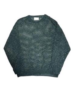 YOKE MESHED KNIT CREWNECK ヨーク メッシュ 22ss