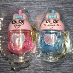 【セット】おぱんちゅうさぎ　カラフルソーダキーホルダー　ピーチ　ブルーハワイ