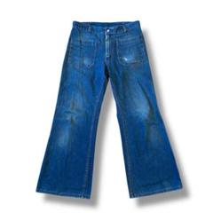 70s~ used OLD EDWIN フレア セーラーデニムパンツ ベルボトム 70s SCOVLLL U.S.NAVY セーラーパンツ ベルボトム フレア - メルカリ