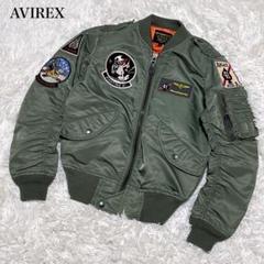 美品 AVIREX アヴィレックス フライトジャケット ワッペン