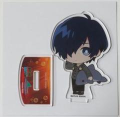 P3R 主人公 シーパラ アクスタ 缶バッジ ミニキャラフォト