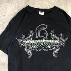 ミシガン大学 カレッジ 刺繍ロゴ XL相当 アメフト ゲームシャツ