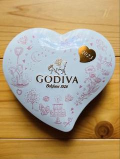 GODIVA 2023年 ハート型空き缶