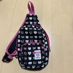 JENNI ボディバッグ ハート柄 黒 ピンク