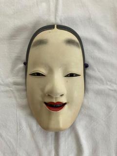 和風☆【能面小面】☆中古☆お面の飾り物☆お部屋や玄関 - メルカリ