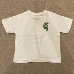 【美品】クレイジーシャツ　トカゲプリント 白半袖Tシャツ Sサイズ