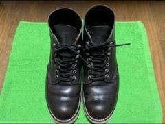 【茶芯】RED WING　羽根タグ8165 8 D RED WING レッドウィング8165 ブラッククローム 刺繍羽タグ 茶芯