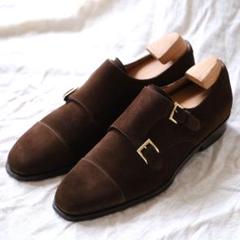 Enzo Bonafe DE CHIRICO スエードダブルモンクシューズ Enzo Bonafe DE CHIRICO スエードダブルモンクシューズ 靴