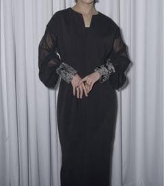Ezick 結婚式　ドレス　ワンピース　黒 Ezick ワンピース 「 Yukko×Ezick 」Swing raffle アシメレース