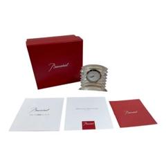 Baccarat バカラ ラランドクロック 置時計 動作品 欠けあり 元箱付き